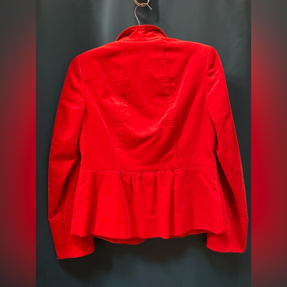 2P Orange Velvet Blazer - Picture 4 of 6